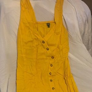 Yellow boho dress